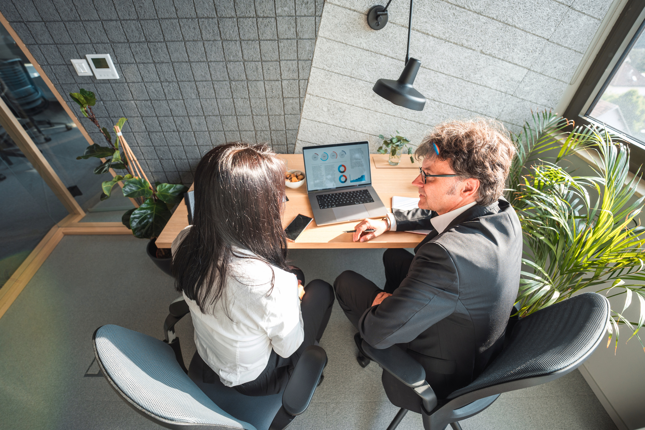 Businesspeople Working In A Corporate Office