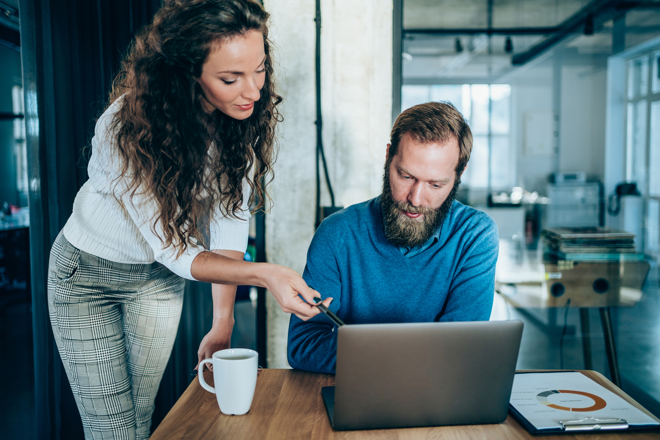 Business partners in meeting.