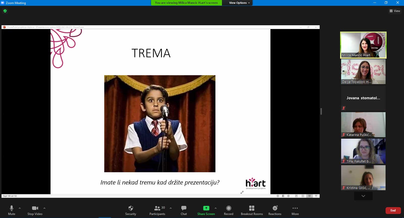 Radionica sa studentima „Kadar da budem kadar“ April 2021 2